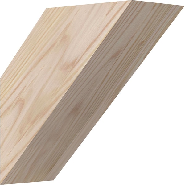 Ekena Millwork 3 1/2"W x 8"D x 8"H Traditional Smooth Knee Brace, Douglas Fir BRC04X08X08TRA00SDF - main